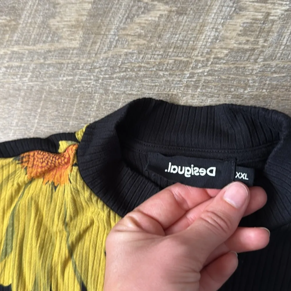 Desigual M. Christian Lacroix Short Daisy Dress Size XXL Yellow - Image 2