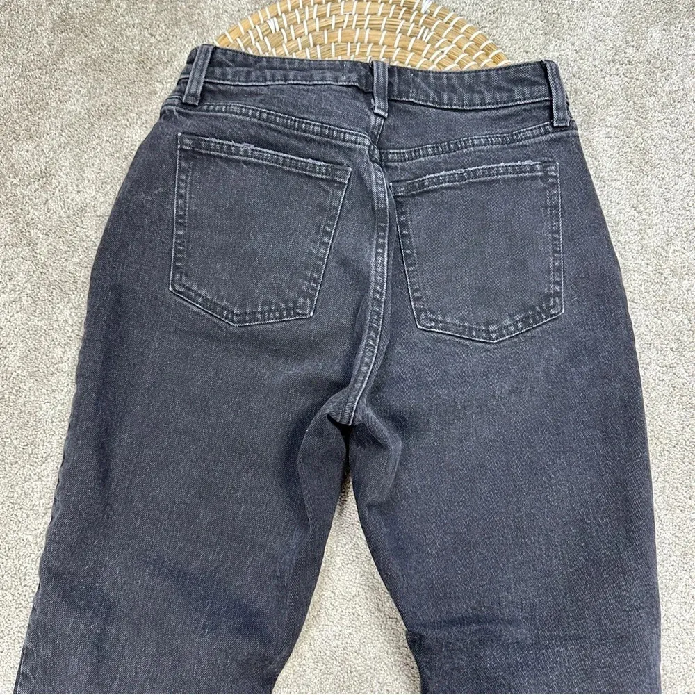 Abercrombie & Fitch Curve Love The Mom High Rise Skinny Jean Black Destroy 26 2R - Image 8