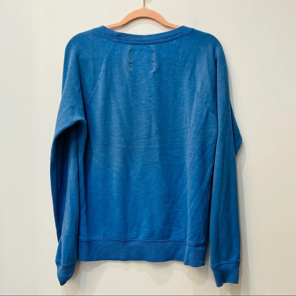 VICTORIA'S SECRET LIGHTWEIGHT ANGEL SWEATSHIRT LIGHT BLUE WOMENS sz small - Image 4