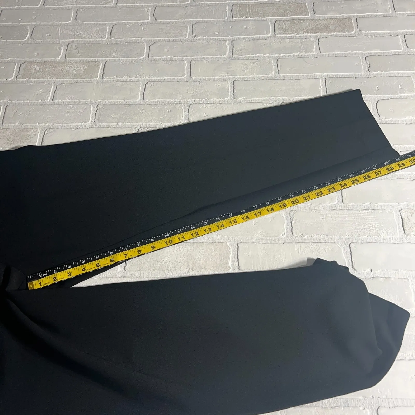 St John Caviar Emma Dress Pants Womens 12 Black Straight Leg Trousers Preppy‎ - Image 10