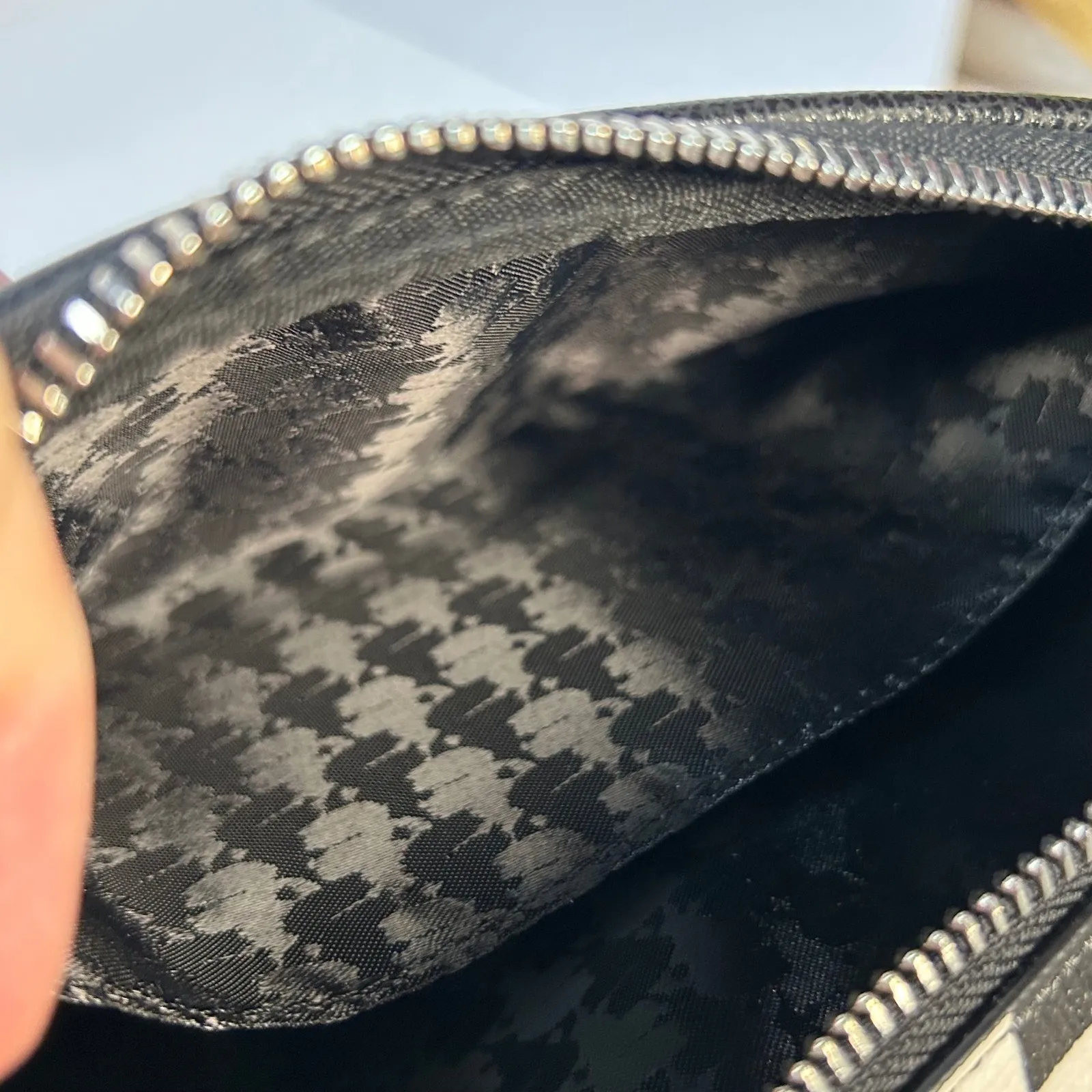 Karl Lagerfeld Paris Checkerboard Crossbody Bag Karl and Choupette Black - Image 7