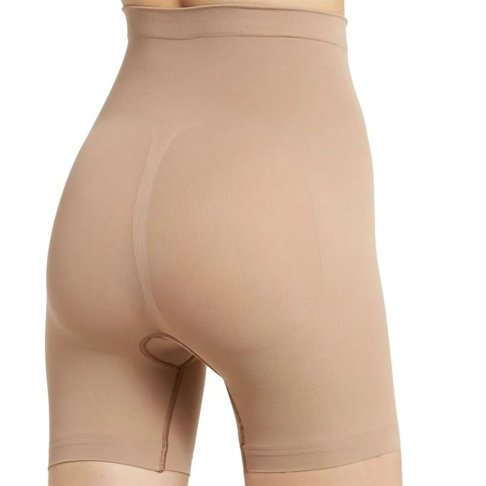 SKIMS Women's Seamless Sculpt Mid Thigh Shapewear Shorts XS Beige - Image 2