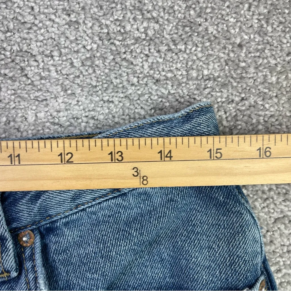 Free The Free CRVY Siren Jeans Women’s 28 Blue Straight Leg Low Rise Button Fly - Image 9