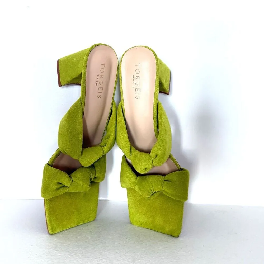 Flamingo‎ heels torgeis green women heels romantic sweet fashion comfort size 8 - Image 3