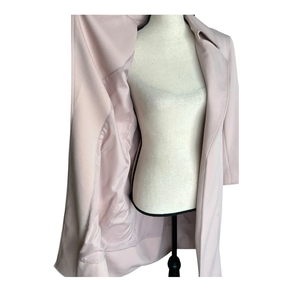 Anne Klein Blush Pink Trench Over Coat Size 4 - Image 8