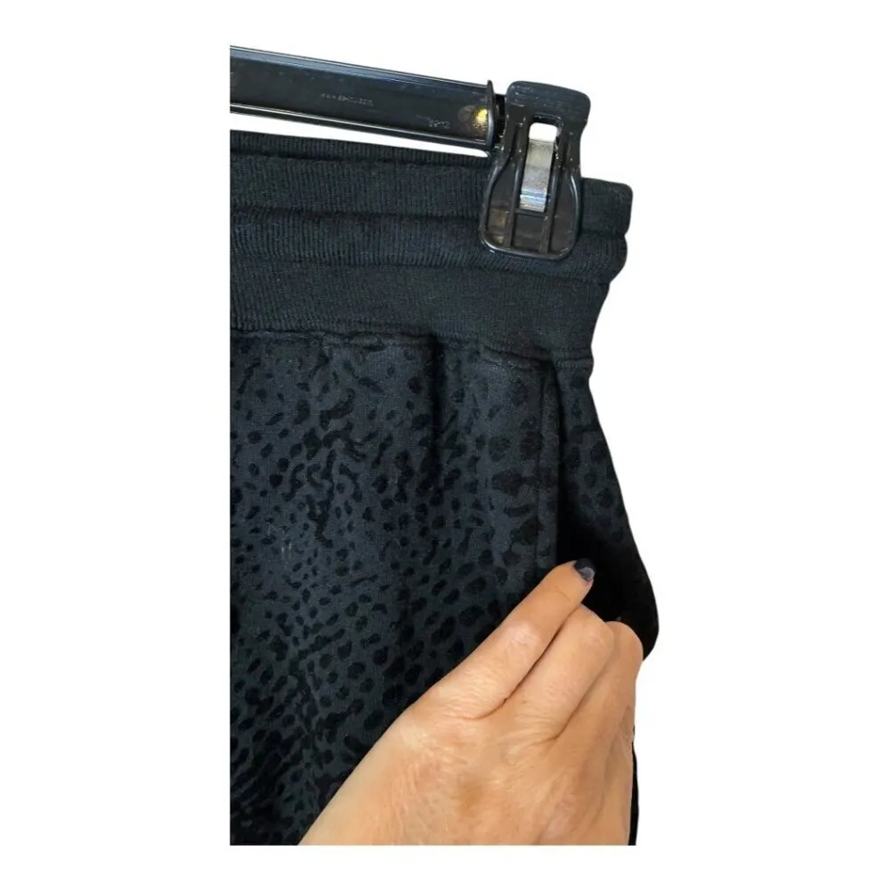 Rails Pants Women‎ XS Black Velvet Tie Oakland Black Flocked Cobra Joggers - Image 6