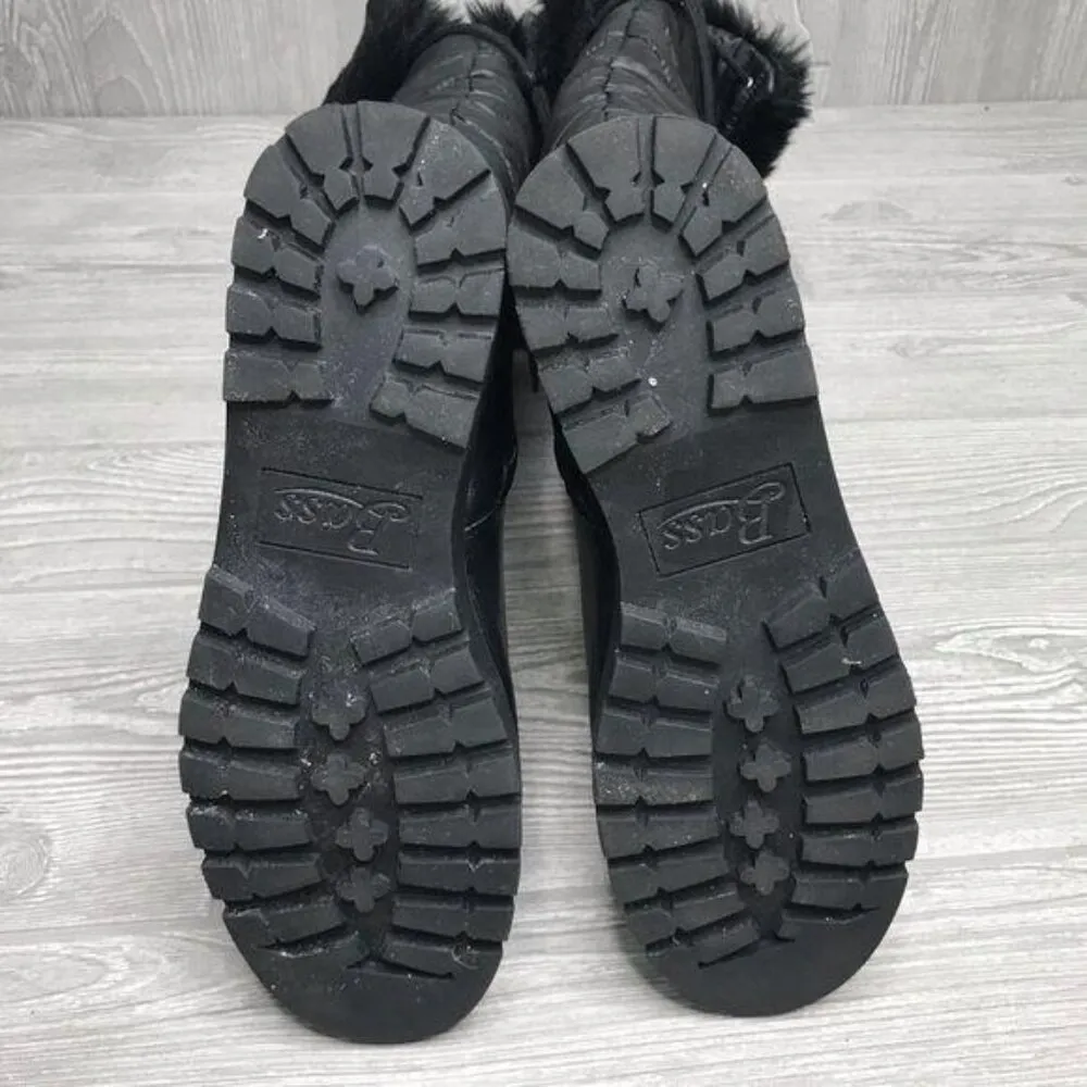 NWOT G.H bass Shasta faux fur black boots weather snow rain boots 7 - Image 4