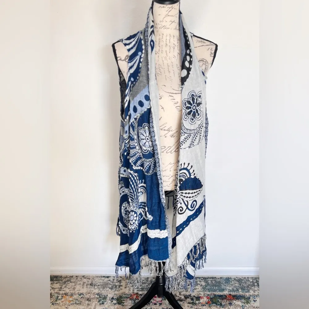 Soft Surroundings Fringe Reversible Vest ONE SIZE - Image 8