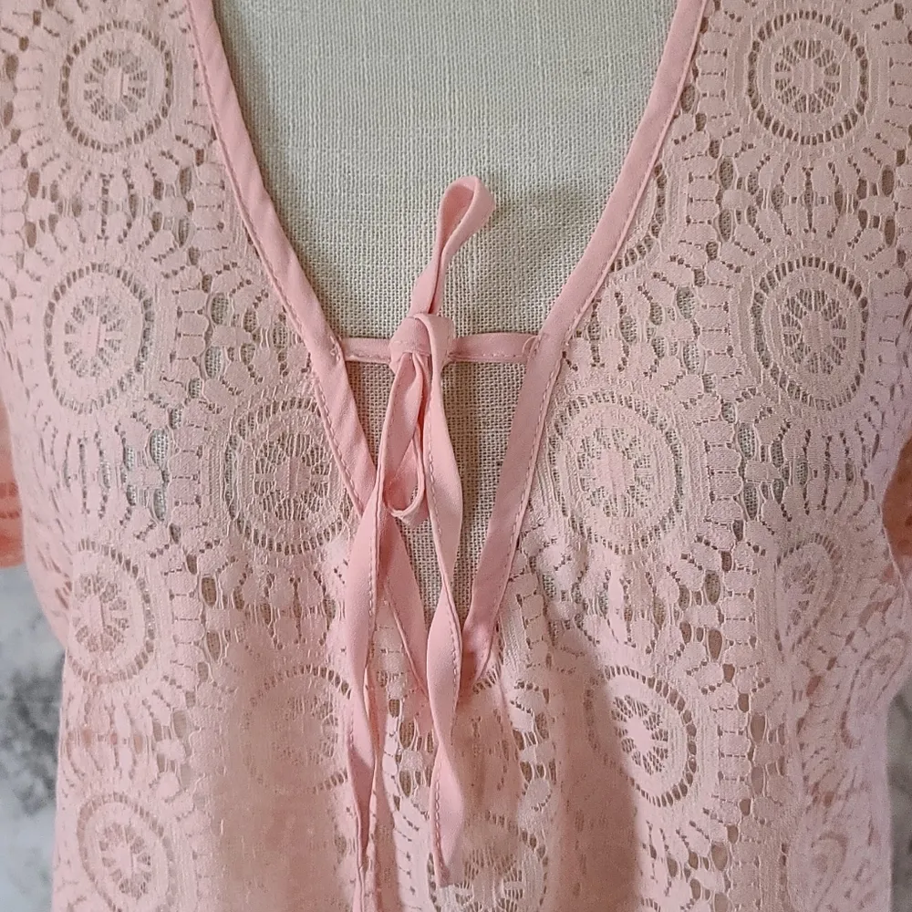 Francescas blush swim coverup size m/l - Image 3