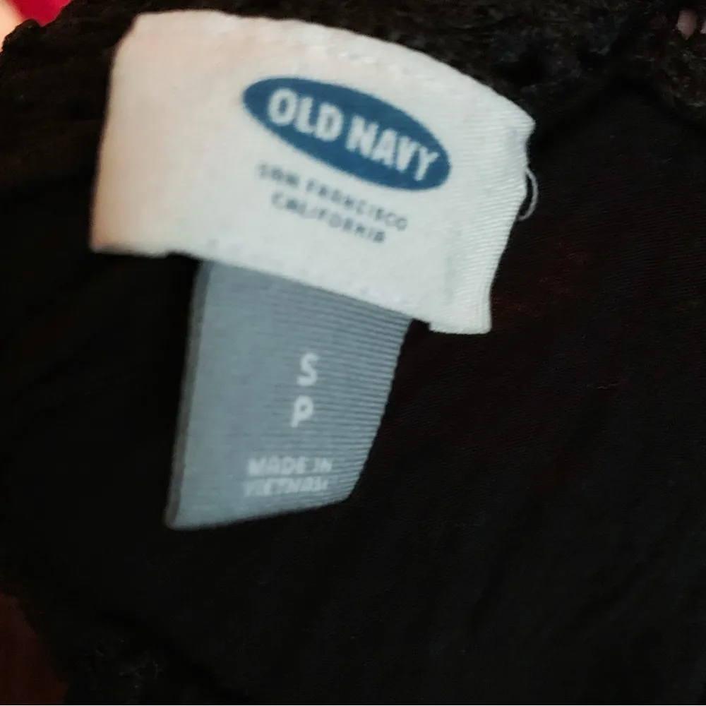 Old Navy Netted Strap Black Tank S - Image 4