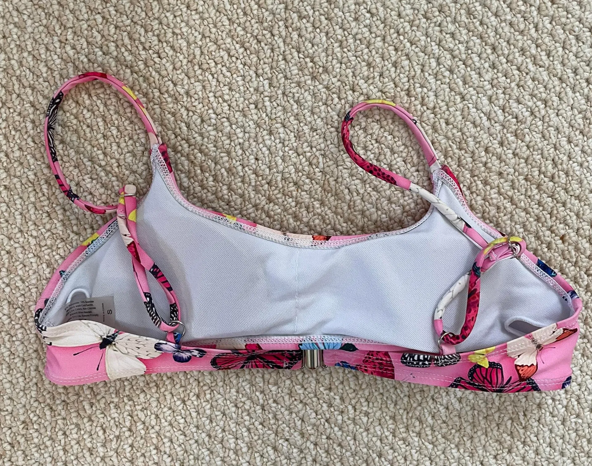 Butterfly Bikini And Matching Bottoms Pink - Image 3