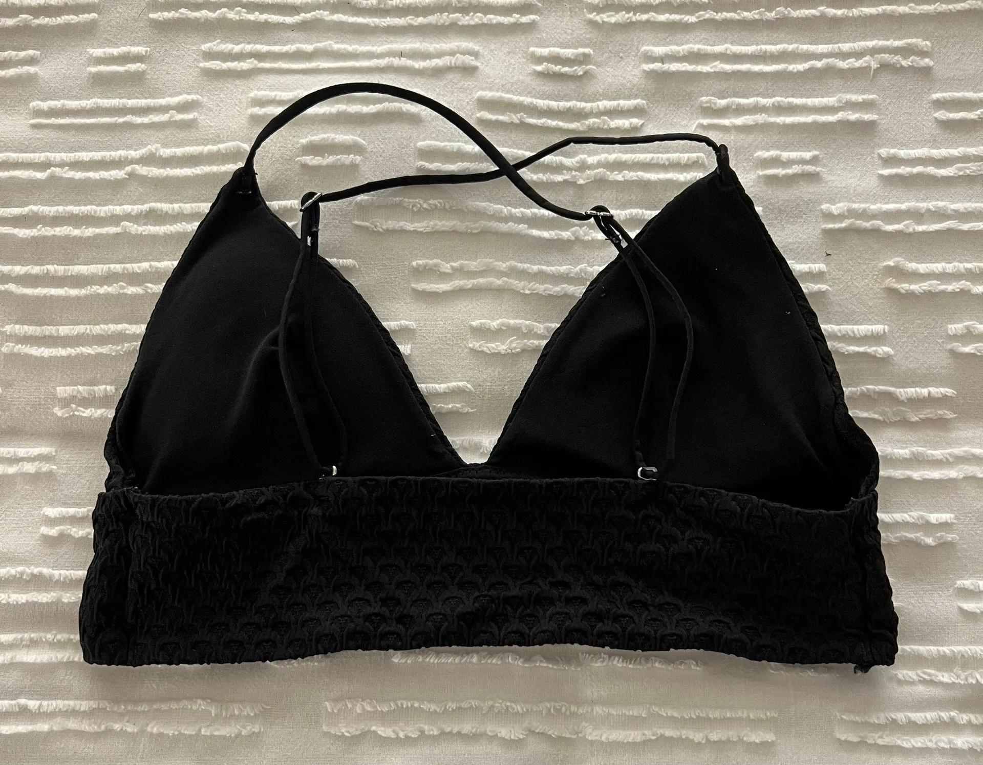 H&M Triangle Bikini Top Black - Image 2