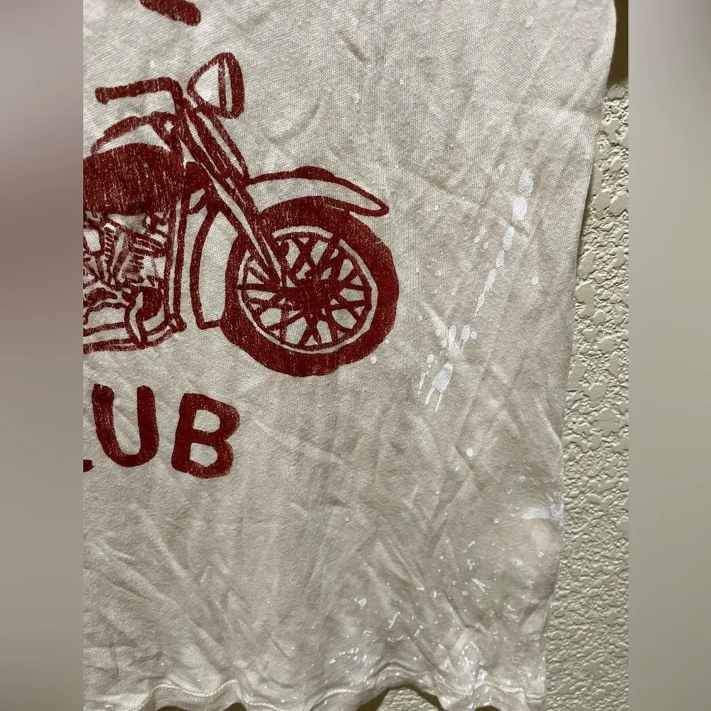 NWOT Chaser Freedom Rebel Club Tee Au Lait Paint Brushed Size S - Image 7