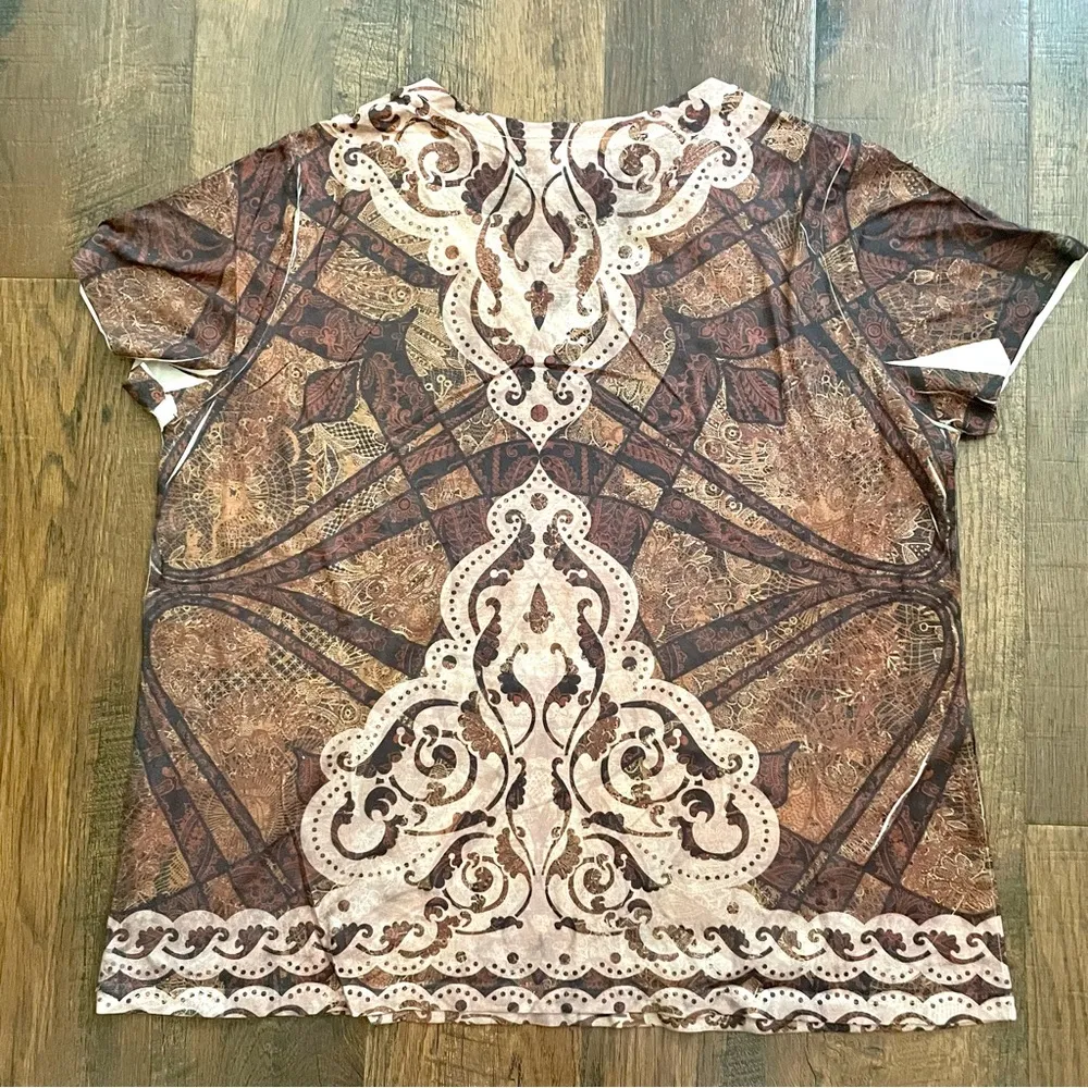 APPROPRIATE BEHAVIOR boho plus size 2X top (18W - Image 2