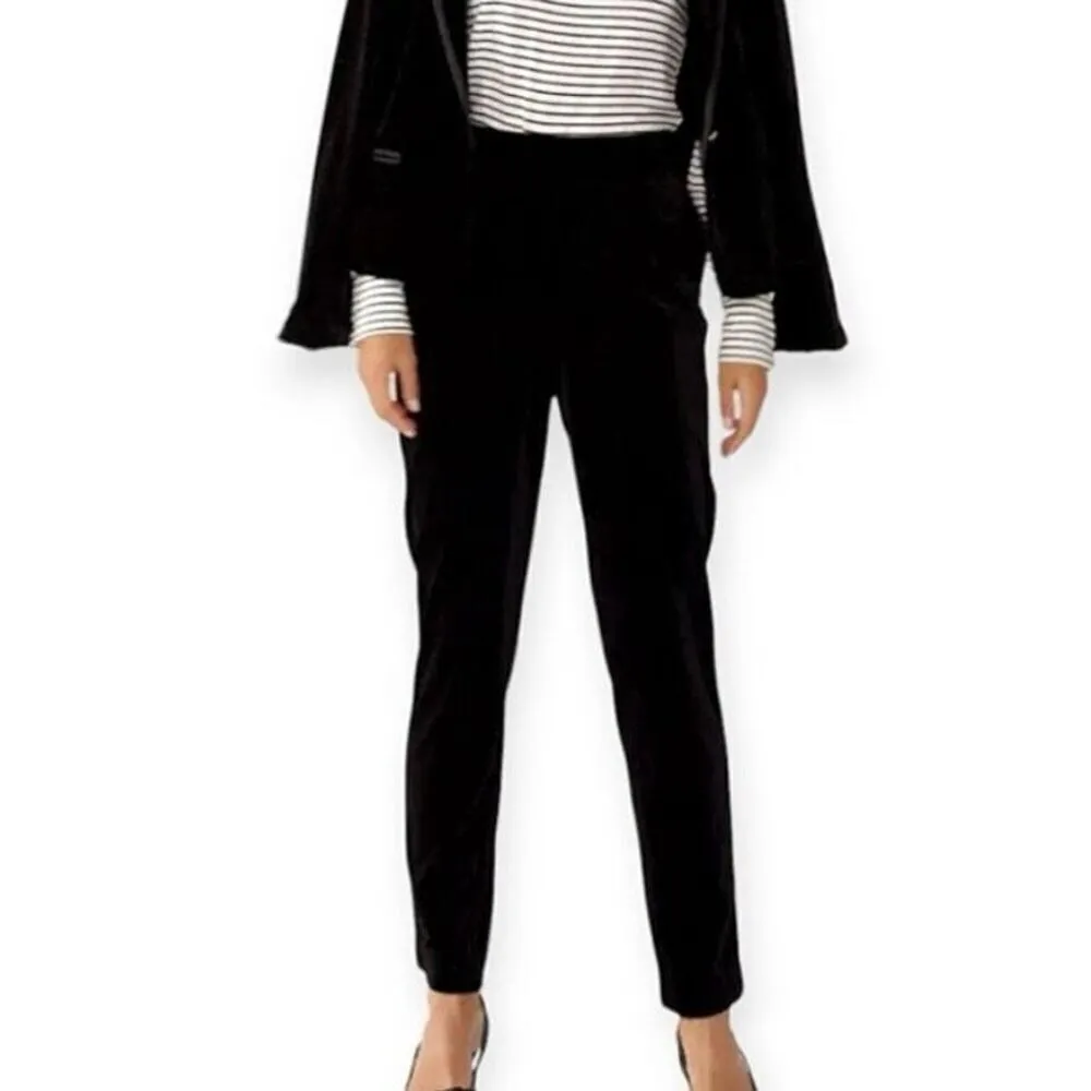 Draper James RSVP black velvet pant size large - Image 2