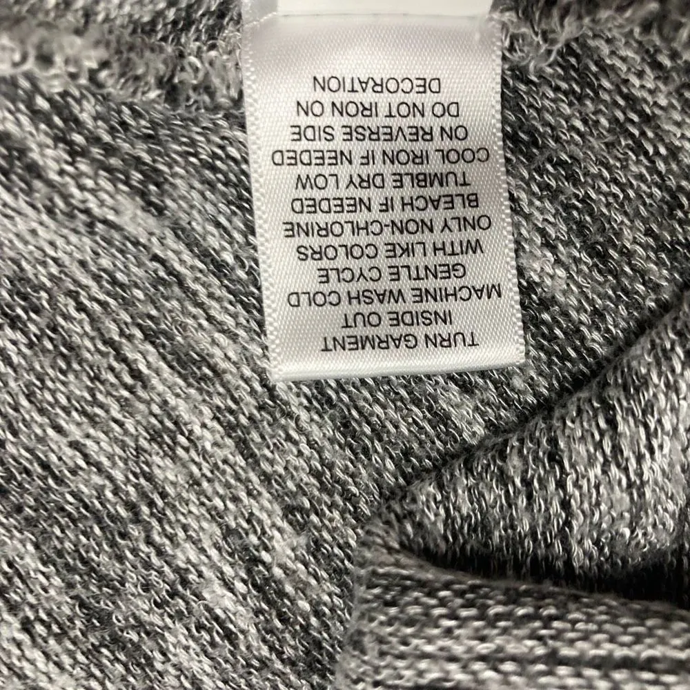 UNITY WORLD WEAR Gray Lace Sweater Top Size Medium - Image 7