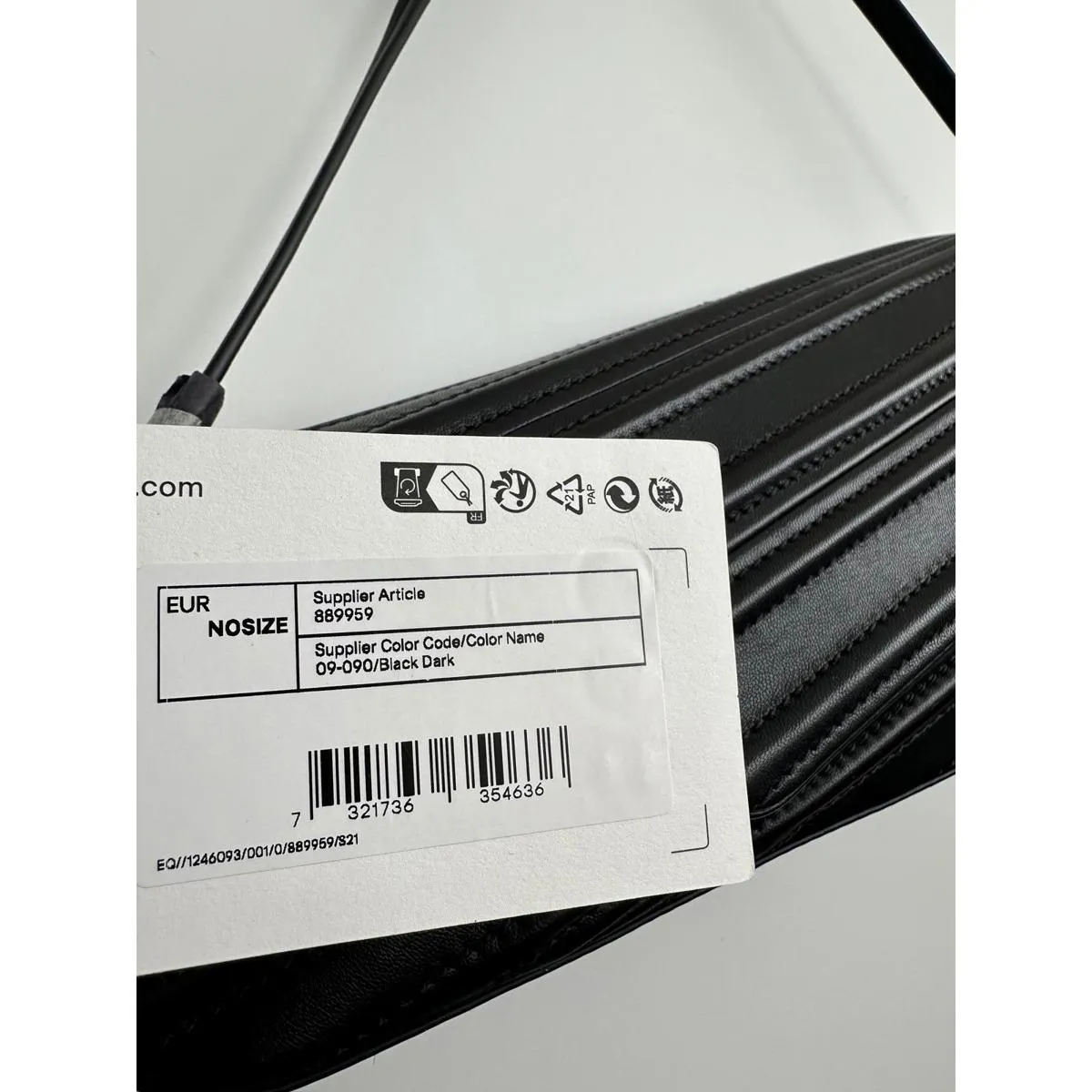 COS  Pointe Leather Shoulder Bag Black NWT - Image 3