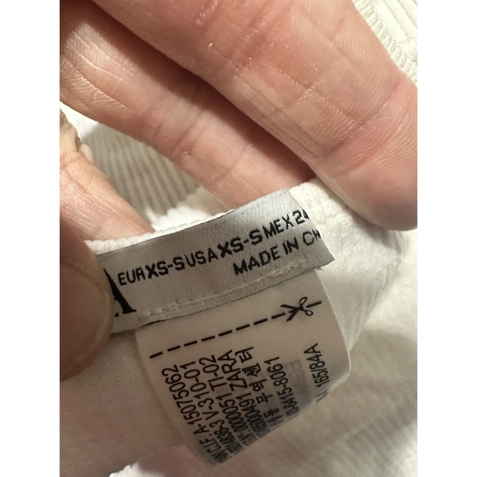 Zara Limited Edition Seamless Crop Top Viral Rhinestone Fringe Hem Sz XS/S - Image 8