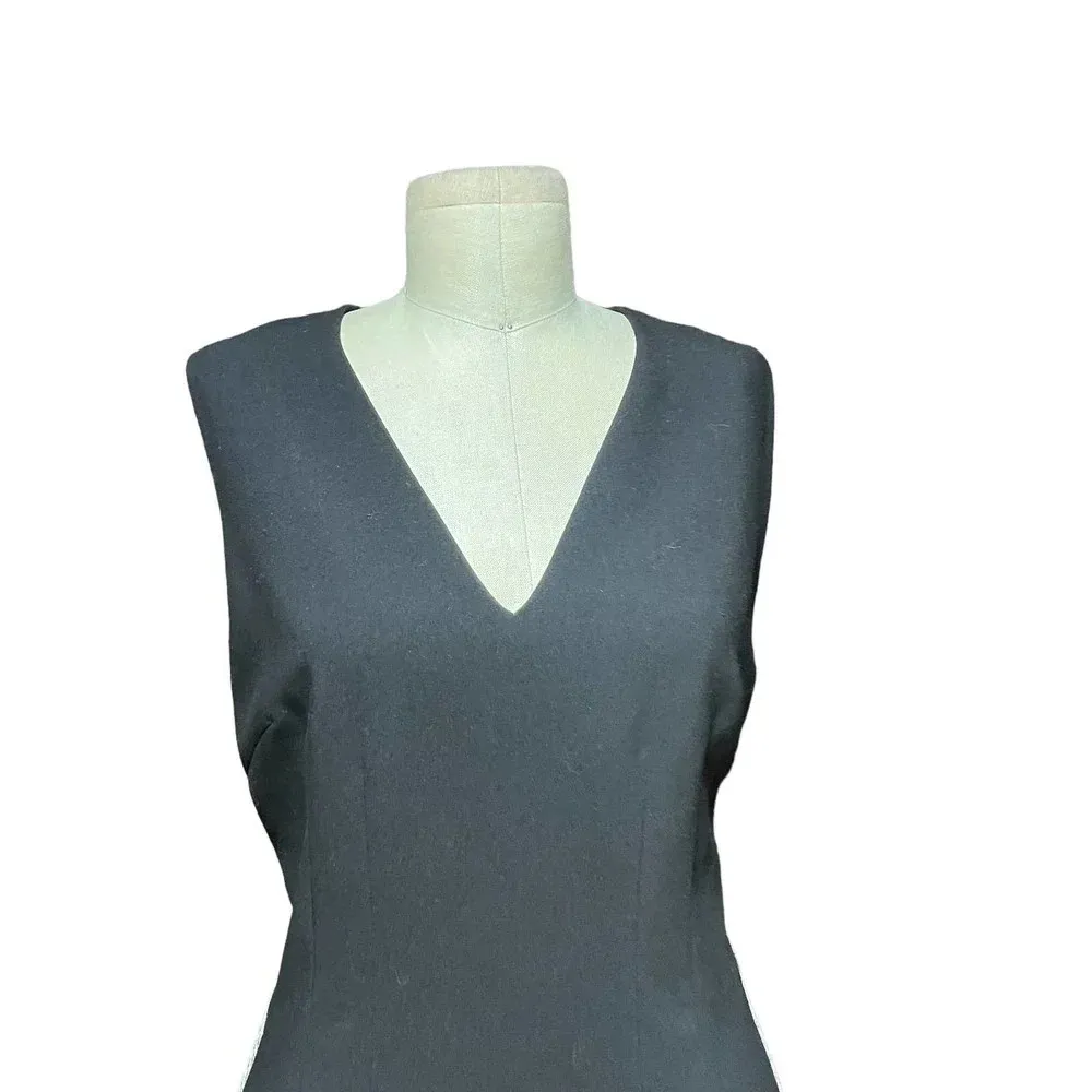 Kobi Halperin‎ Black Sleeveless Sheath Dress Paisley Trim Size US 4 - Image 4