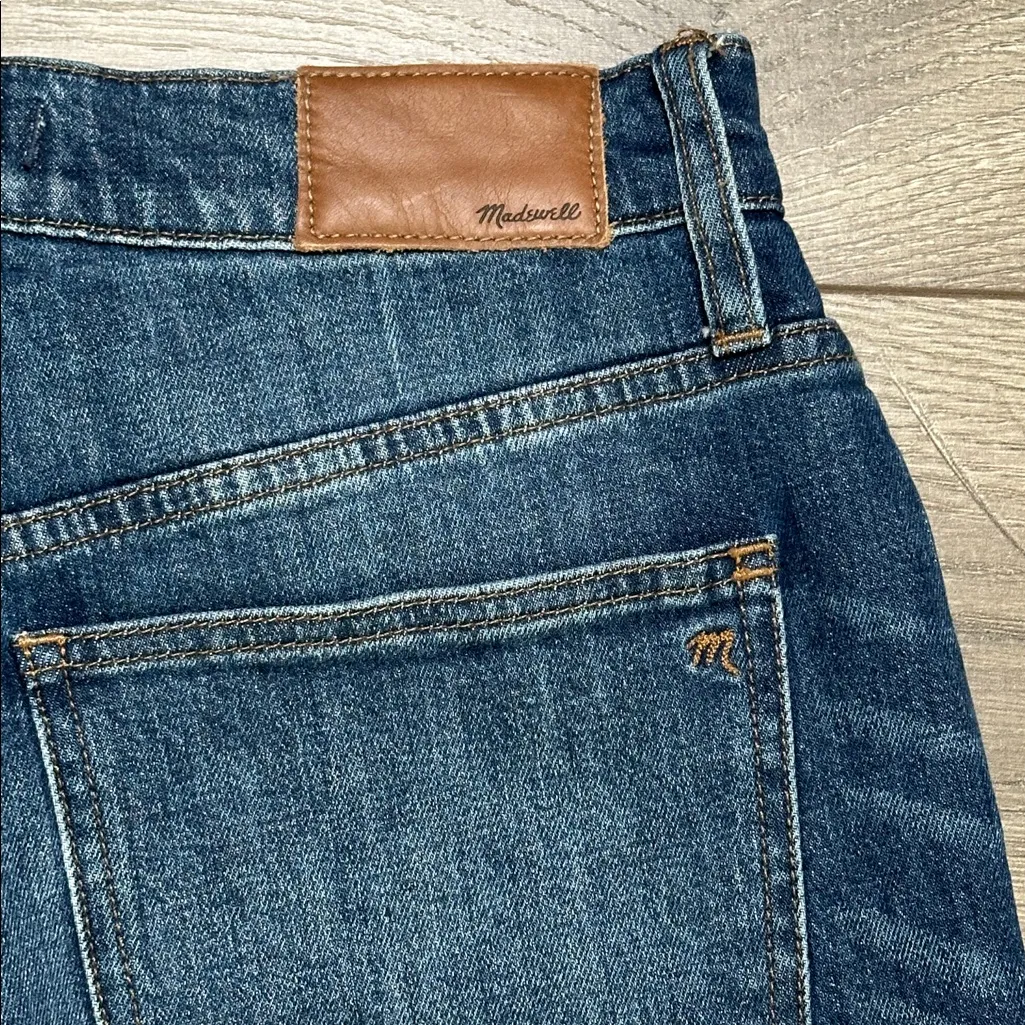 Madewell The Perfect Vintage Button Fly Crop Stretch Blue Jeans Size‎ 28 - Image 5