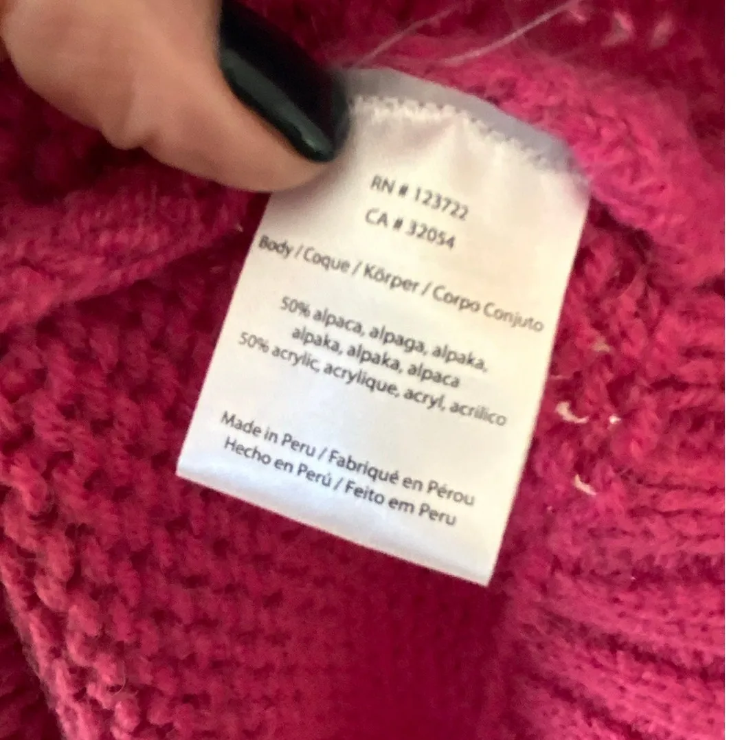 Xirena Alpaca Color Block Sweater size small Pink - Image 5