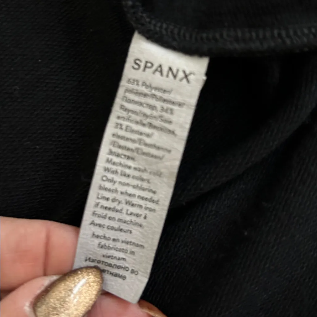 Spanx  Perfect Length Dolman Sleeve Top Black - Image 10