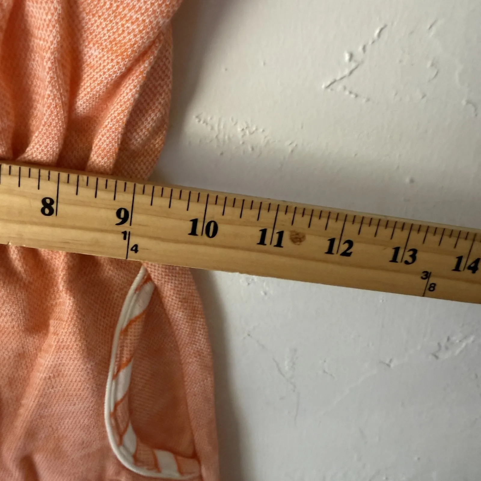 New Fashion Creation Romper Vintage 70s Medium Orange‎ Sleeveless Drawstring Orange - Image 5