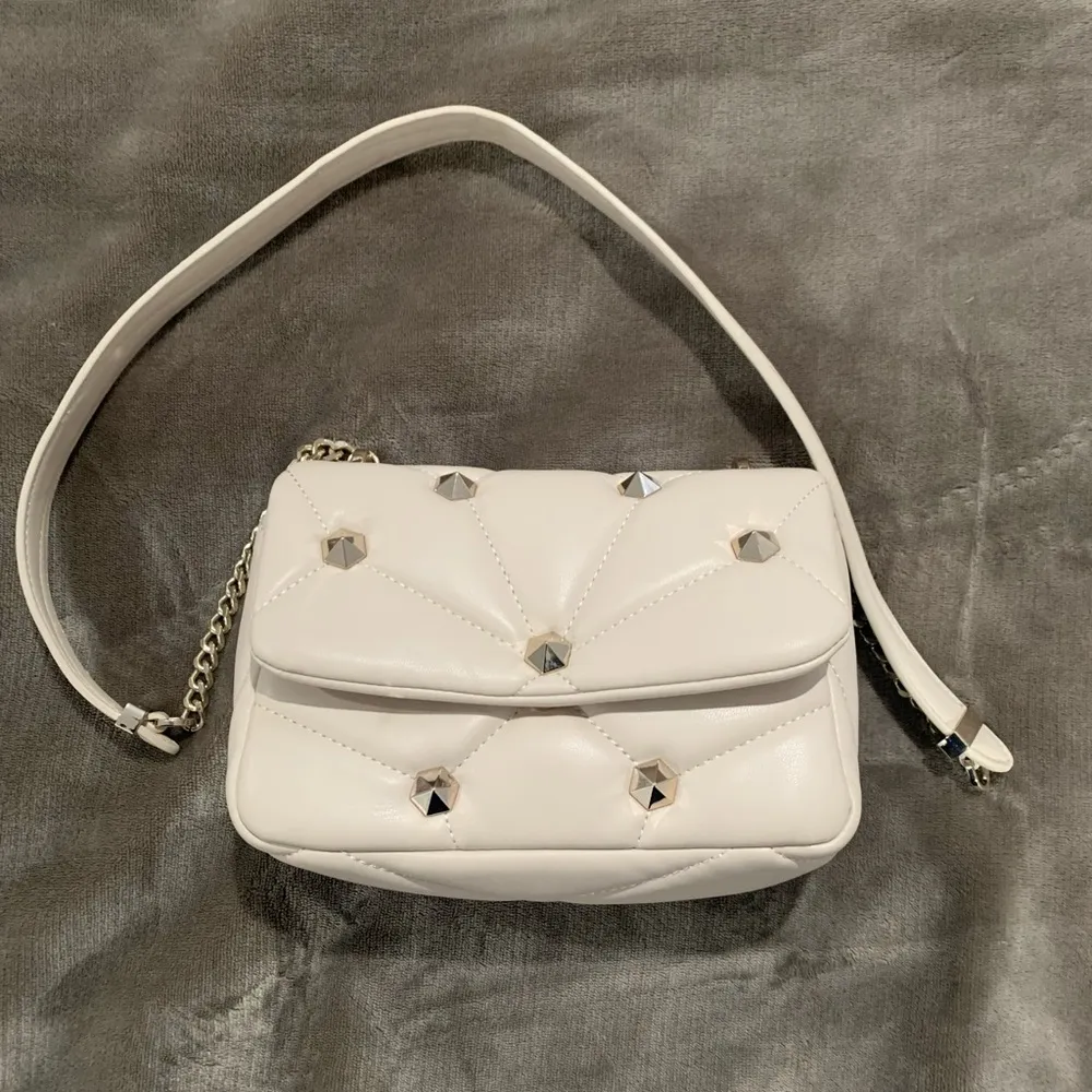 Zara Studded Quilted Crossbody Bag - Image 3
