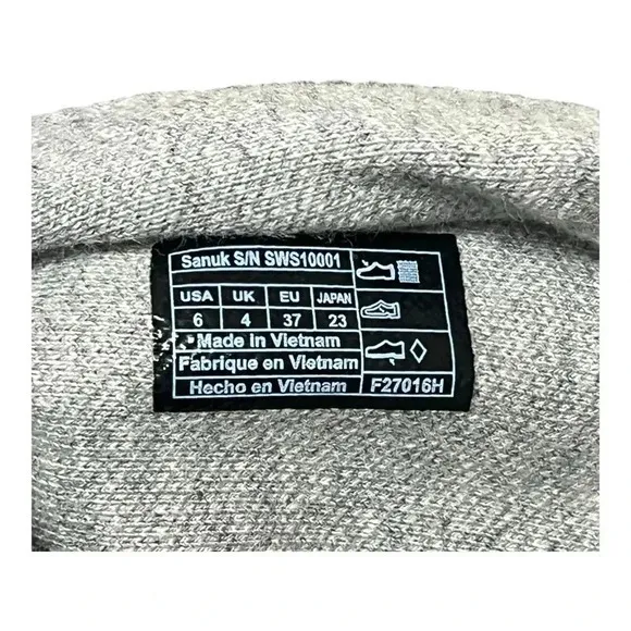 Sanuk Yoga Sling 2‎ Sandal Gray Lightweight Stretch Knit Women Size 6 - Image 7