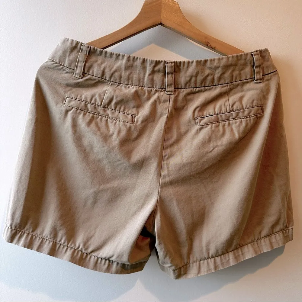 Vintage Merona Khaki Shorts Size 8 Y2K minimalist neutral tan chinos monochrome - Image 3
