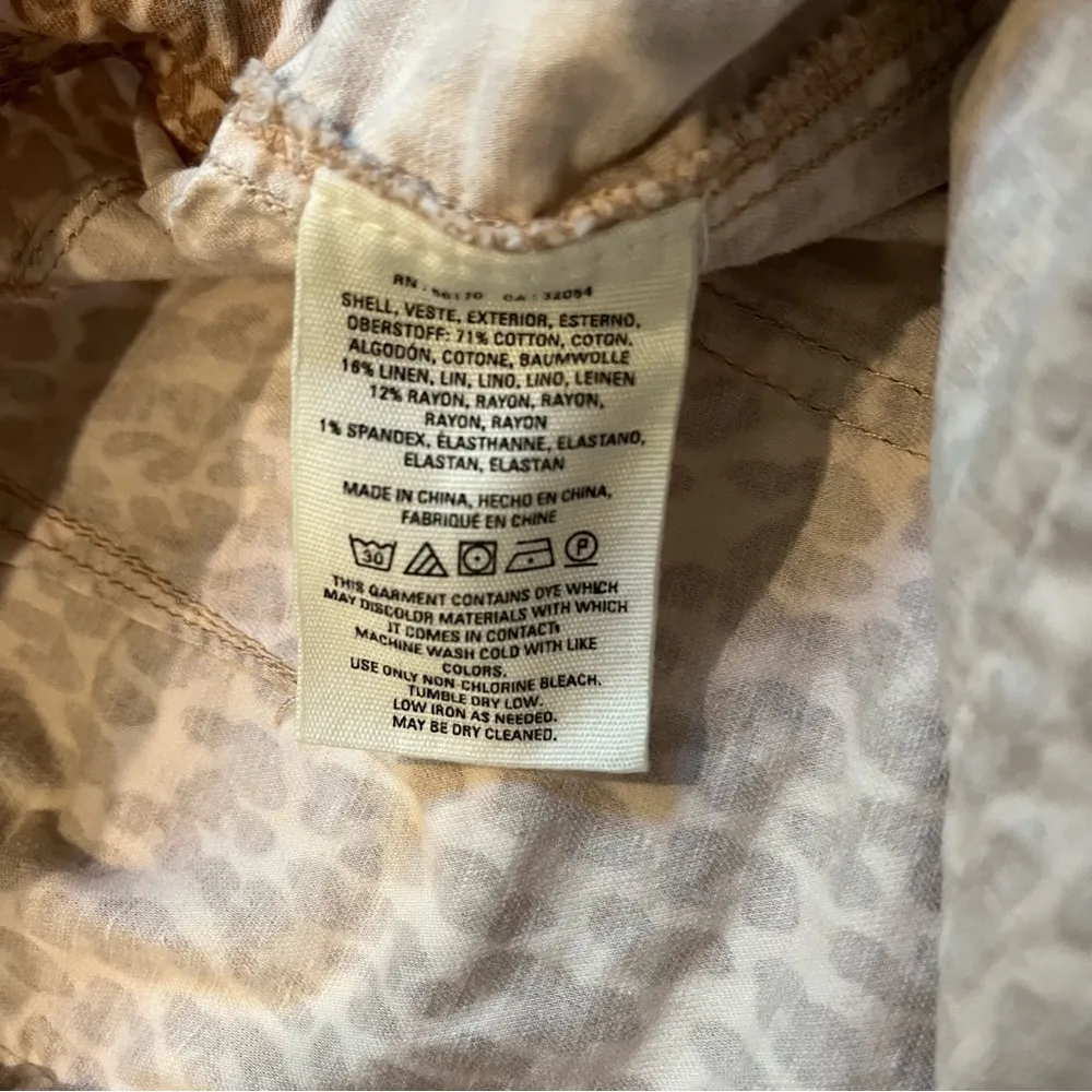 Anthro The Wanderer Cheetah Print Utility Pants, Sz 32 - Image 14