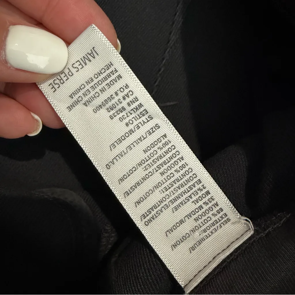 James Perse Soft Drape Utility Pant Carbon Pigment Gray XS James (0) NWOT - Image 5