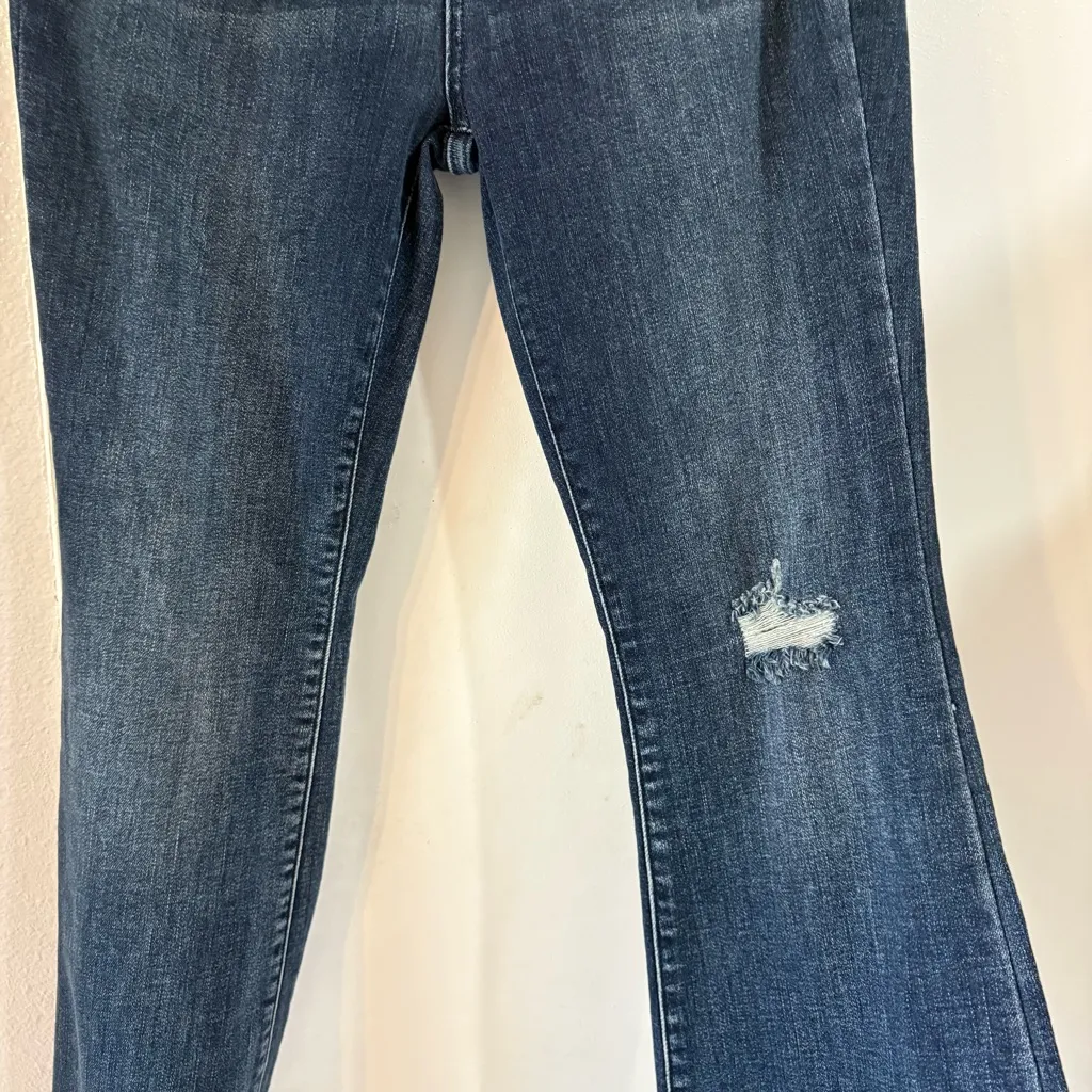 Judy Blue Call The Shots Mid Rise Jeans Flare Stretch Frayed Distressed 15 32 - Image 7