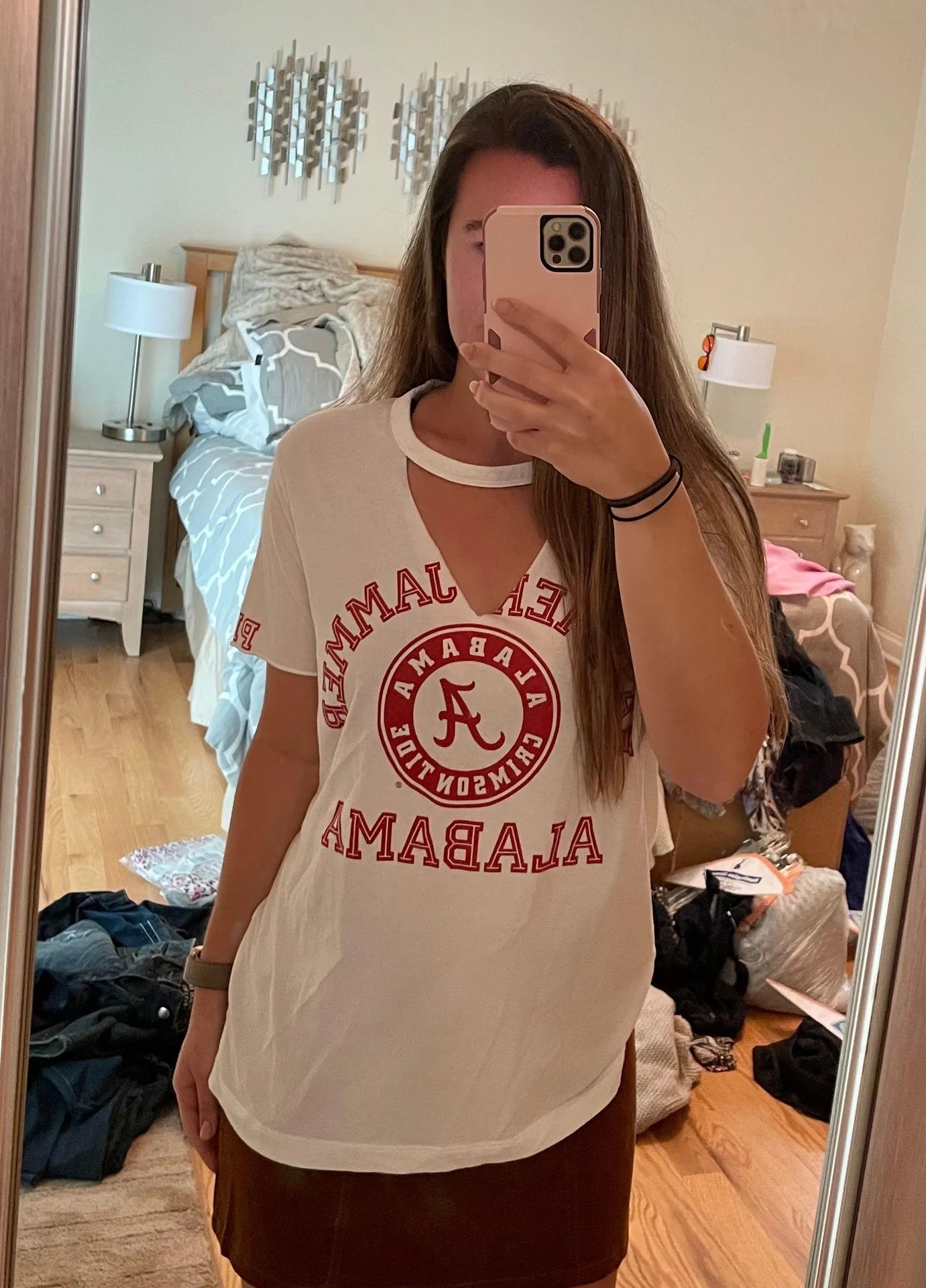 PINK University Of Alabama Mock Neck Top - Image 2