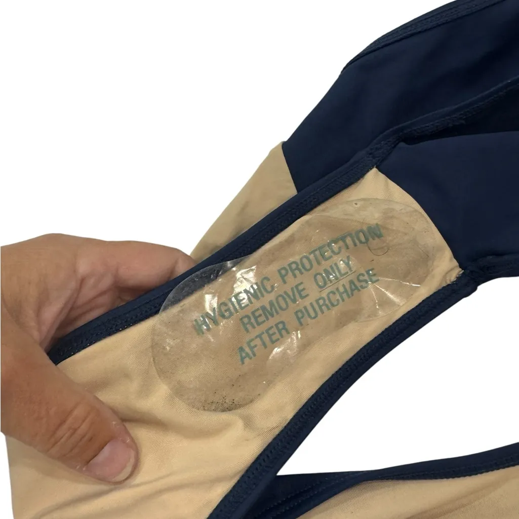 Summersalt Deep Blue High Cut Mid Rise Bikini Bottom NEW Size 6 - Image 8