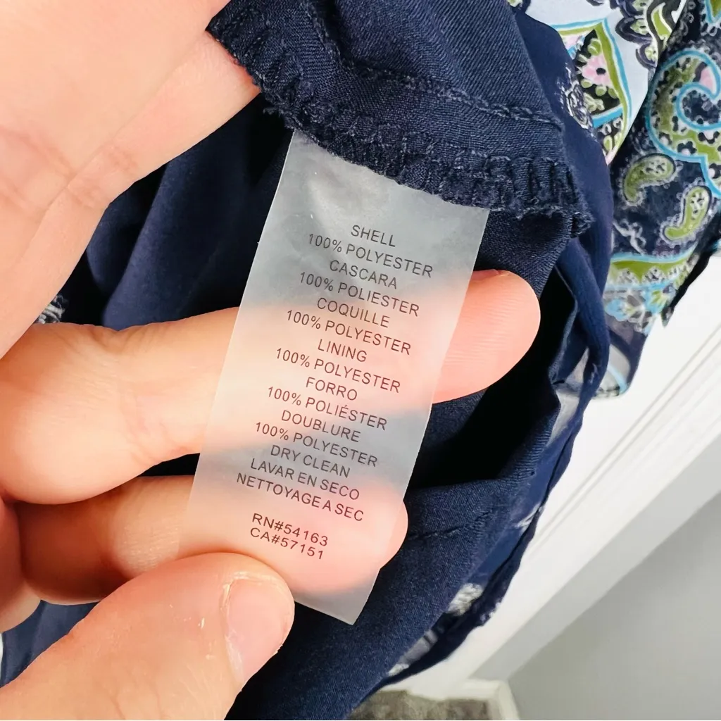 Sz 10 Vince Camuto y2k Fairycore Paisley Print Dress $138 MSRP - Image 8