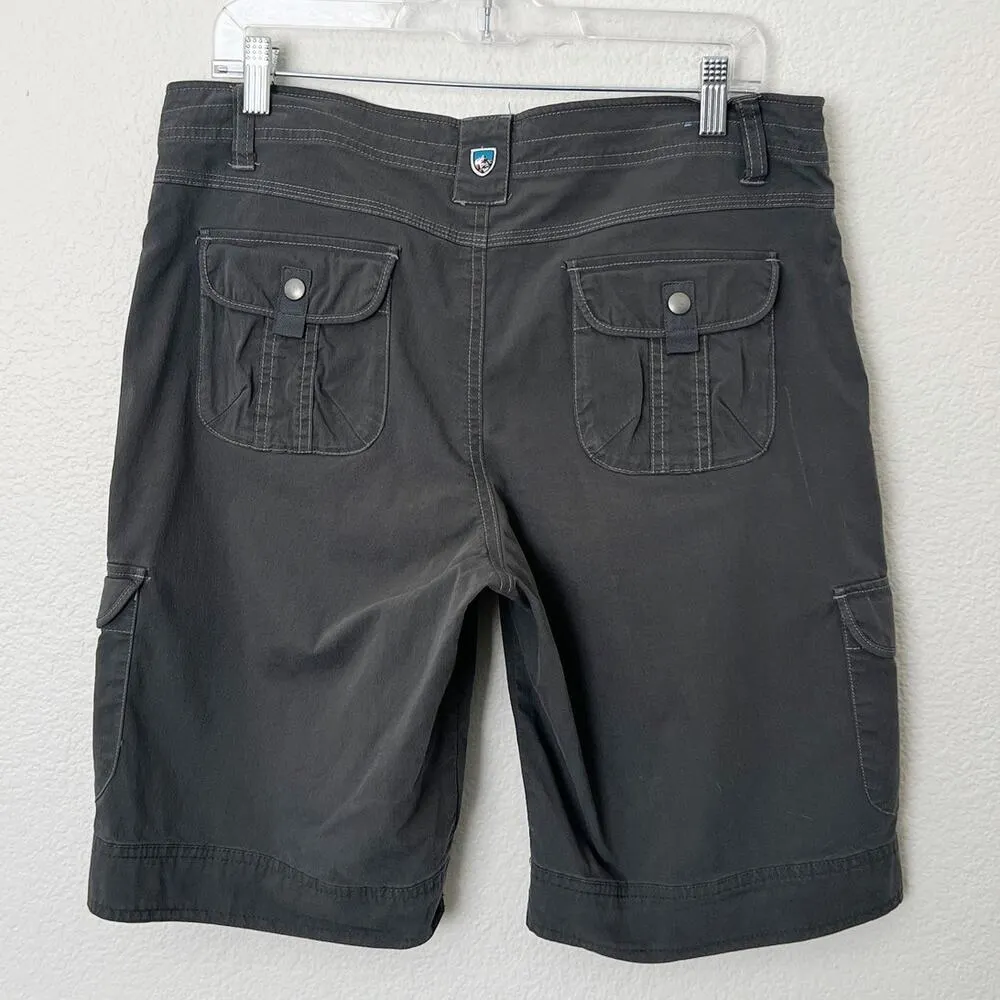 [Kuhl] Gray Hiking Outdoors Cargo Shorts Gorpcore Bermuda Stretch Casual Size 12 - Image 2