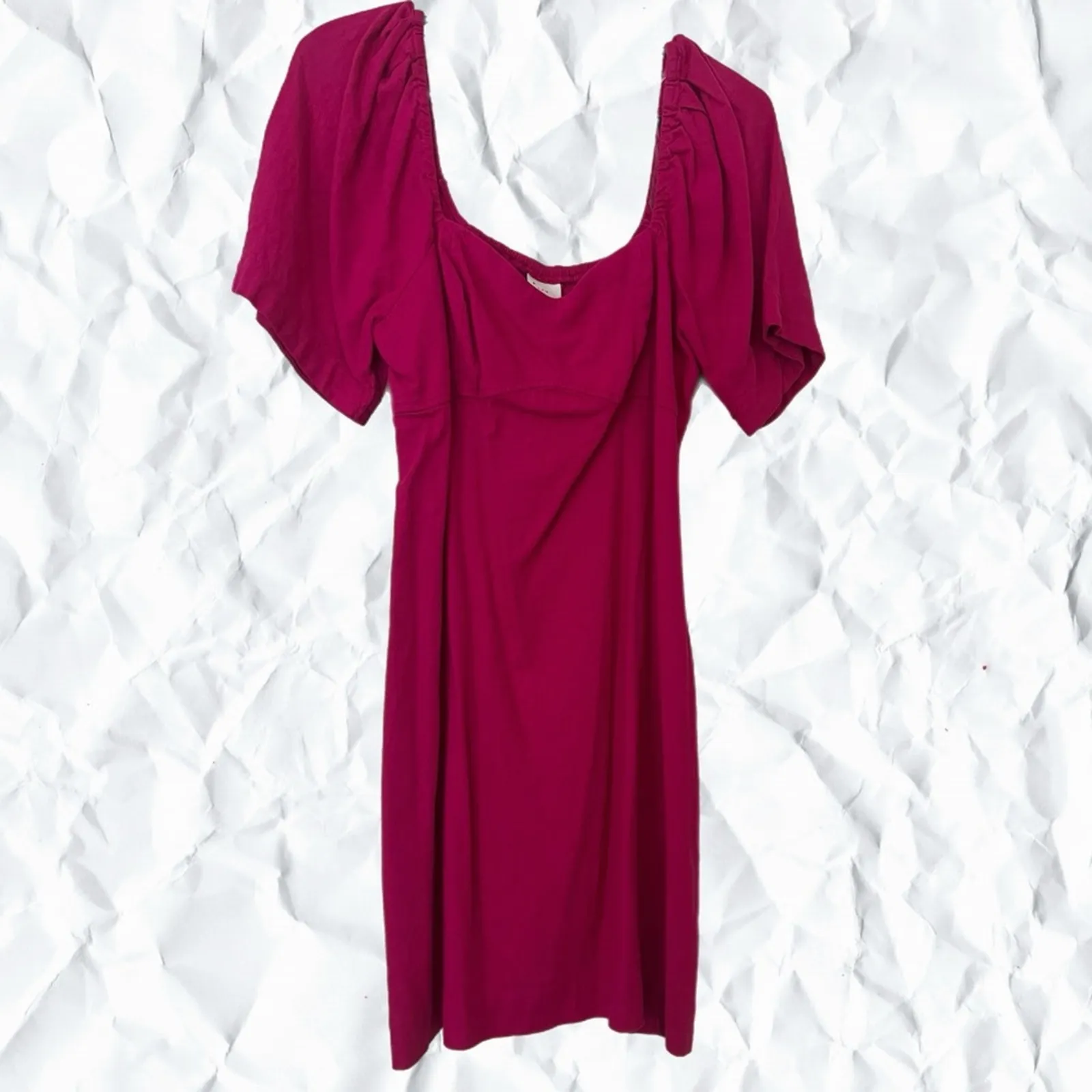 Target A New Day Puff Short Sleeve Mini Dress Pink -  Medium - Image 4