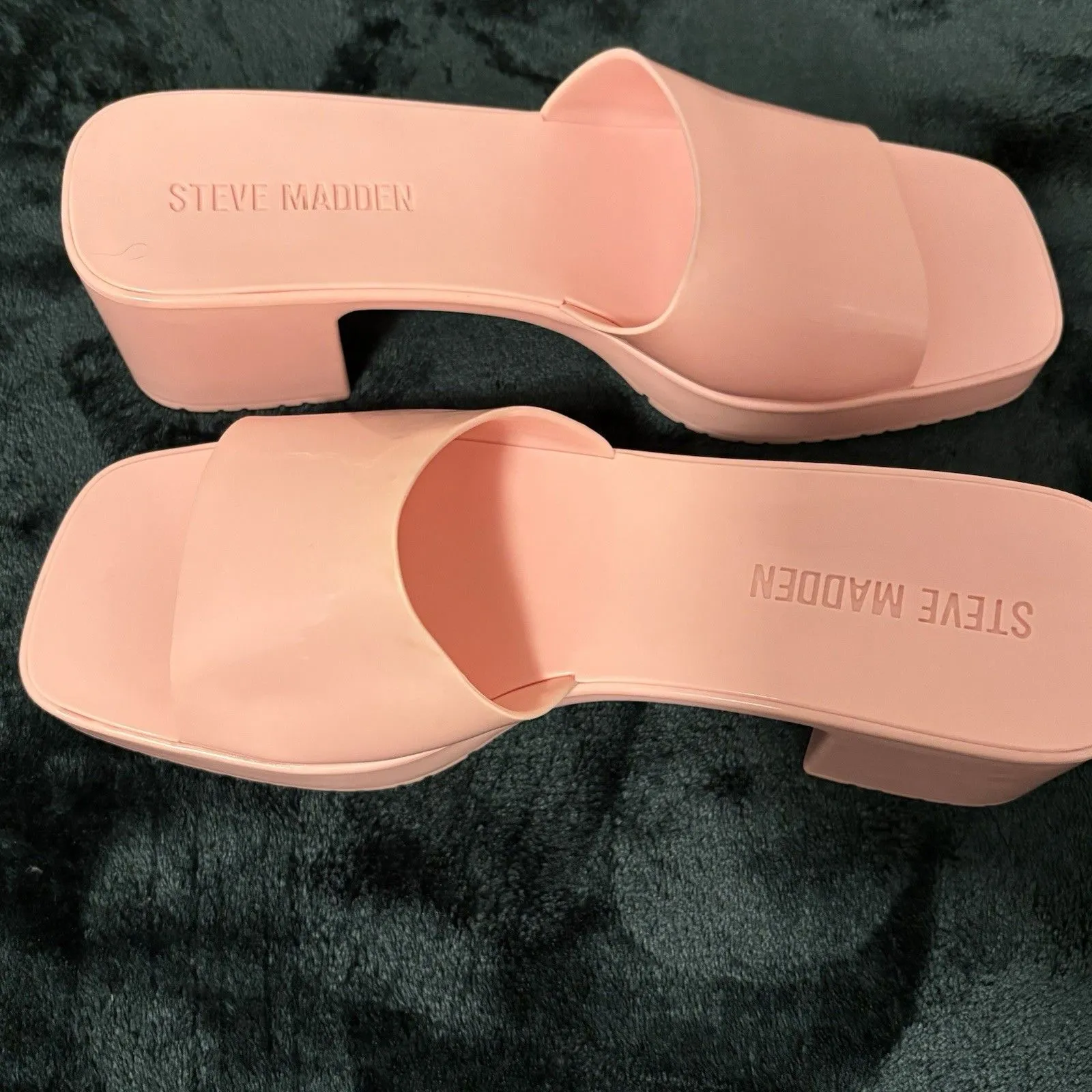 Steve Madden Women’s Harlin Chunky Pink Sandals Size 8M - Image 6