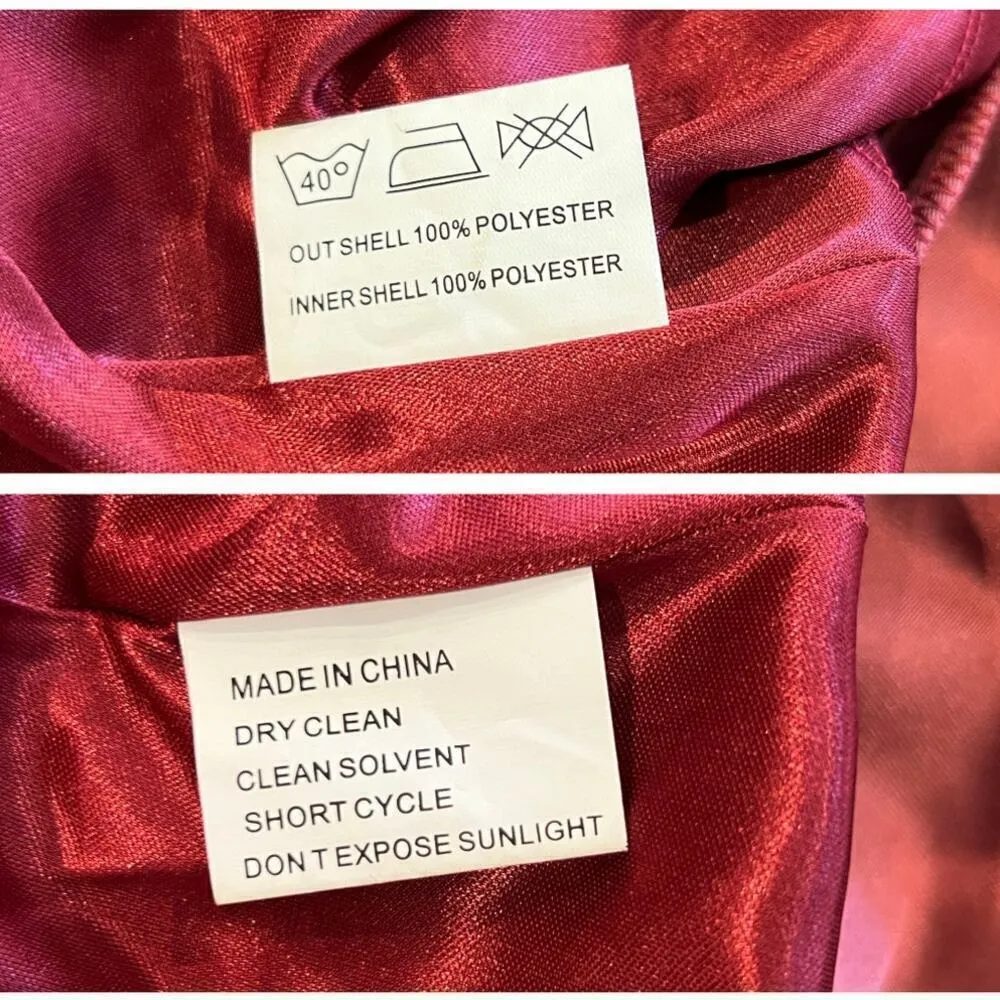 NEW Revelry Dakota Velvet Dress Size 16 Red - Image 8