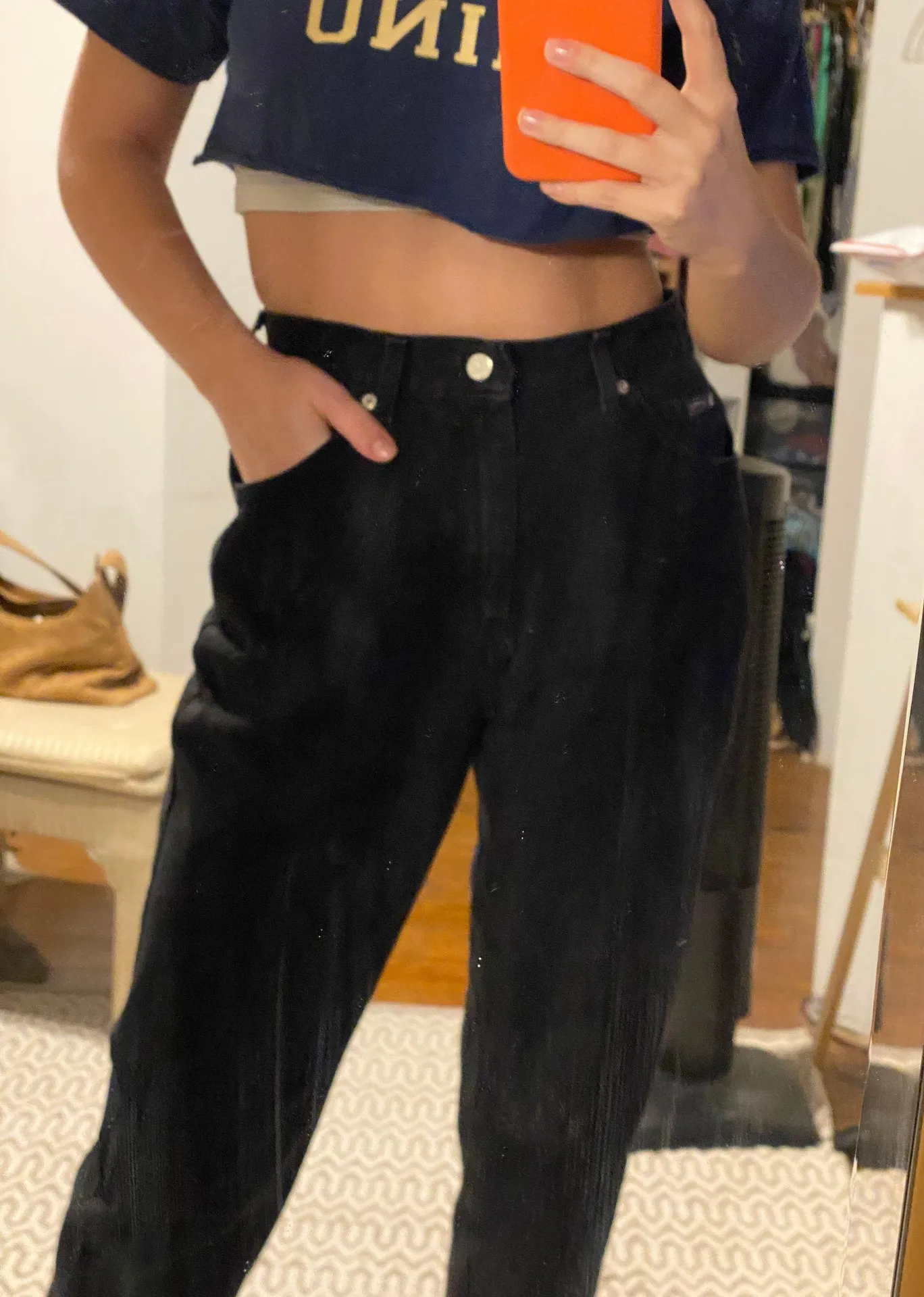 Urban Outfitters Black High Waisted Vintage Jeans  - Image 2