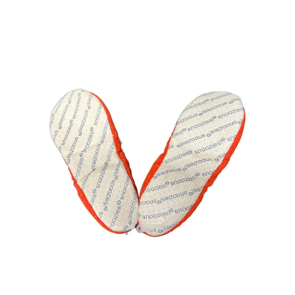 Snoozies Couture Slippers Faux Fur Inside Red Pin Dots Bow Size Small 5/6 NWT - Image 2