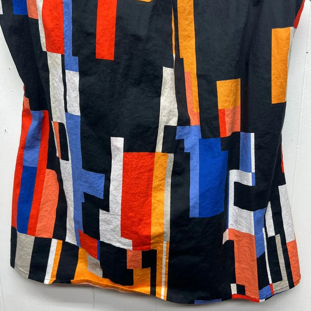 Worthington Artsy Multicolor Women's Sleeveless Top Small Stretch Office Casual - Image 4