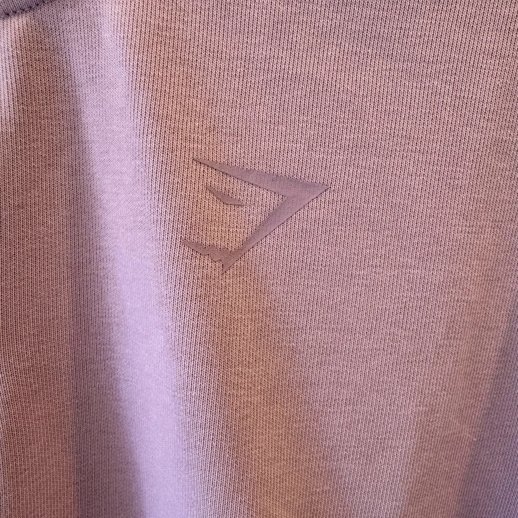 Gymshark Lavender Cropped Half Zip Pullover Women’s Medium - Image 4