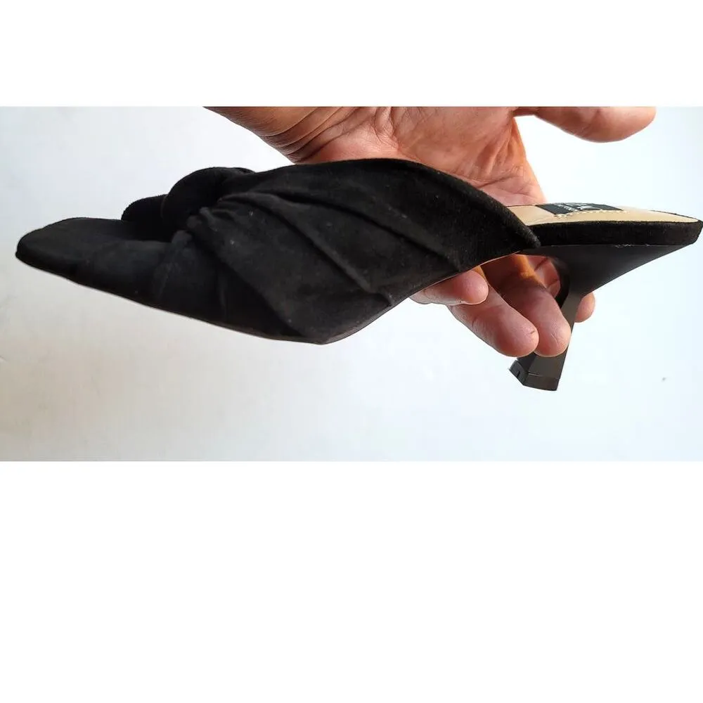 Zac Zac Posen Nathalie Mule Black Suede Sandals 5.5 NWOB - Image 4