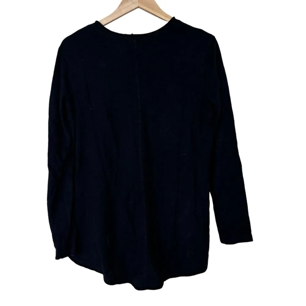 Wilt Black High Low Long Sleeve Shirt Sz M Size M - Image 3