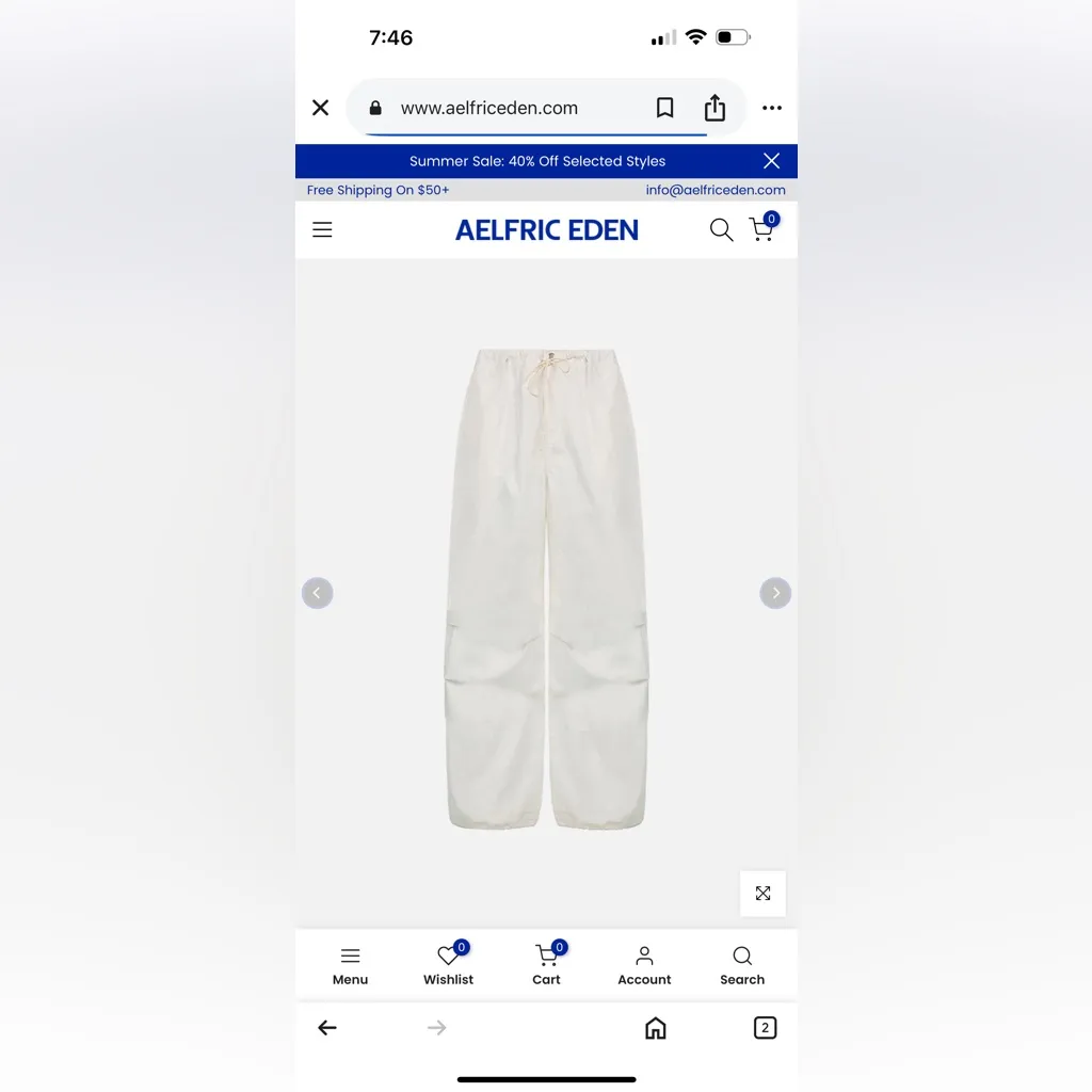 NWT AELFRIC EDEN BAGGY PANTS - Image 4