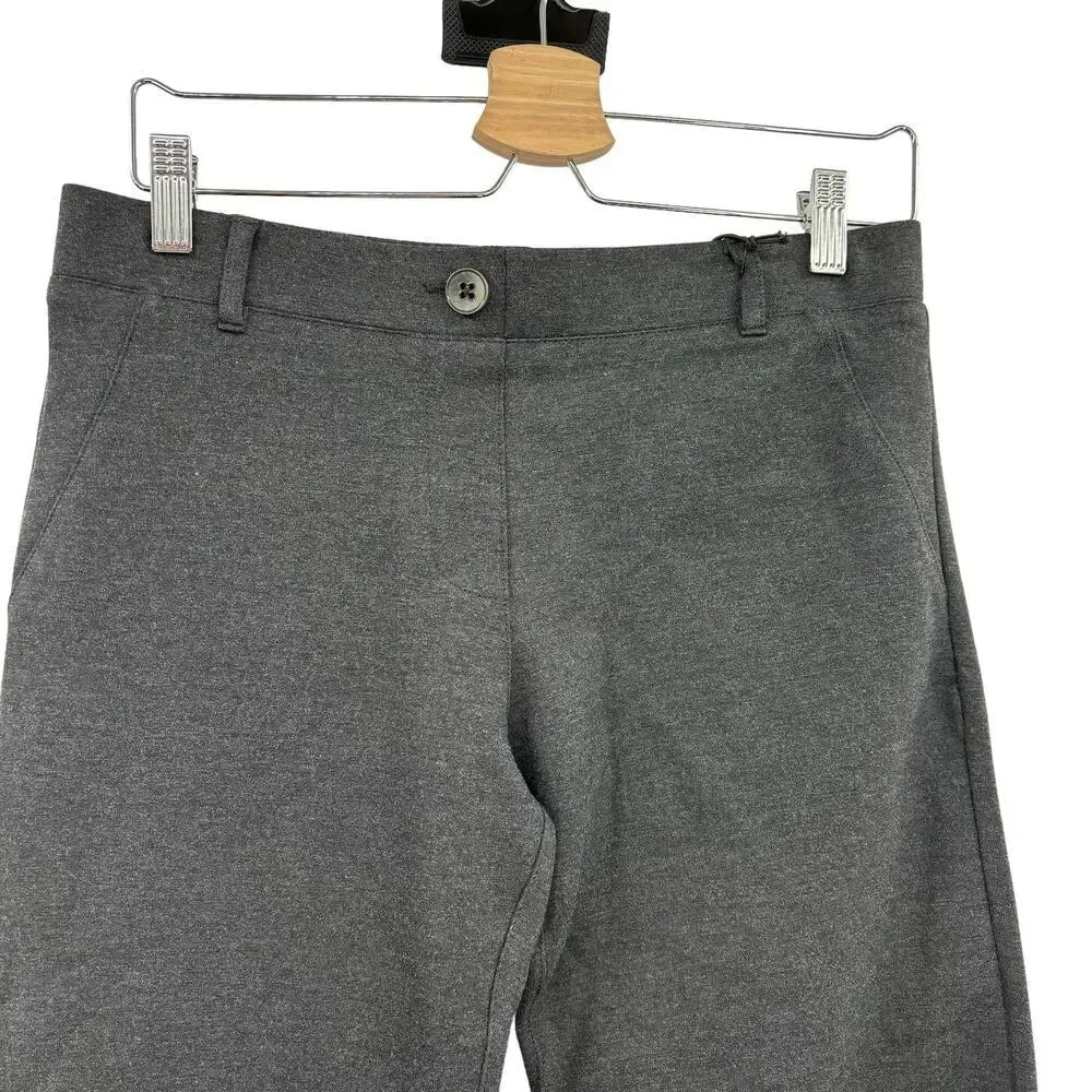 Betabrand Classic Dress Pant Yoga Pant Bootcut Charcoal‎ Gray Size Medium - Image 4
