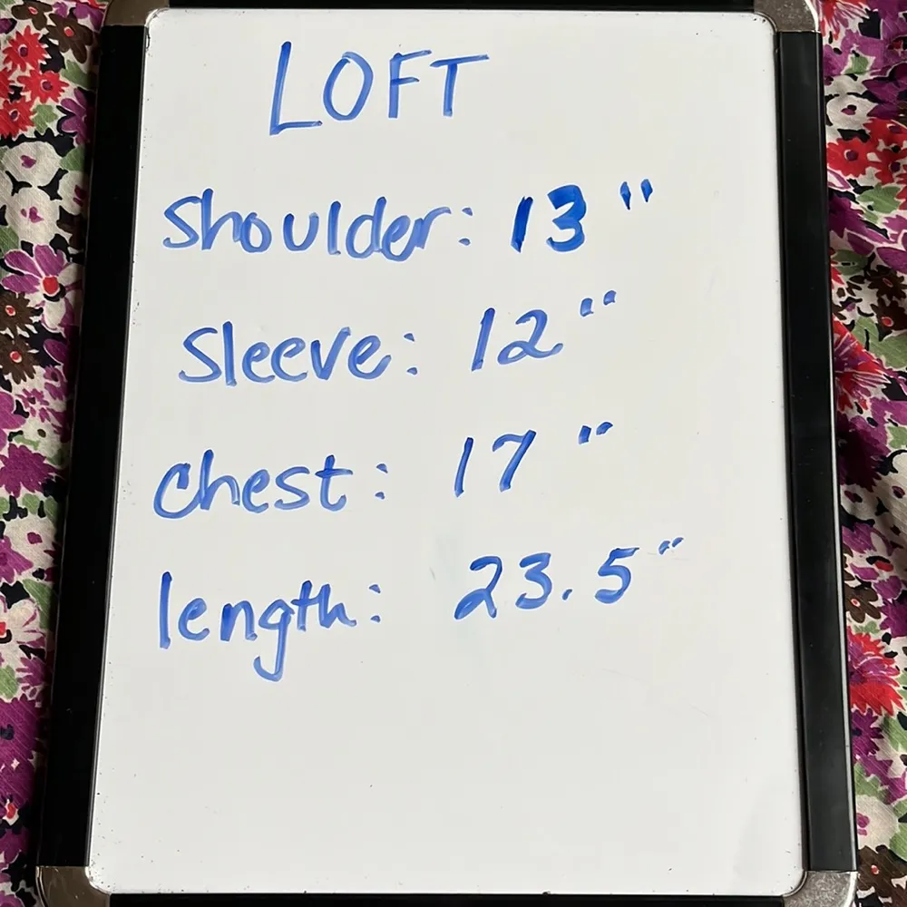 Ann Taylor Loft Petites purple top floral womens S - Image 10