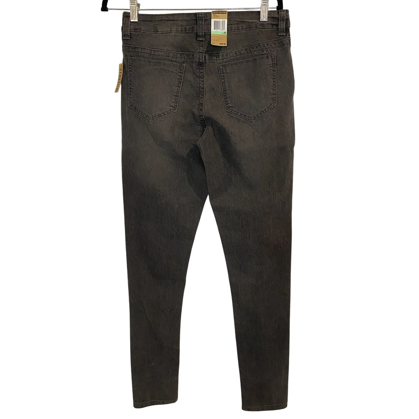 DKNY Jeans Women's Gray Wash Denim Skinny Leg Stretch Pants Size 6R‎ - Image 2